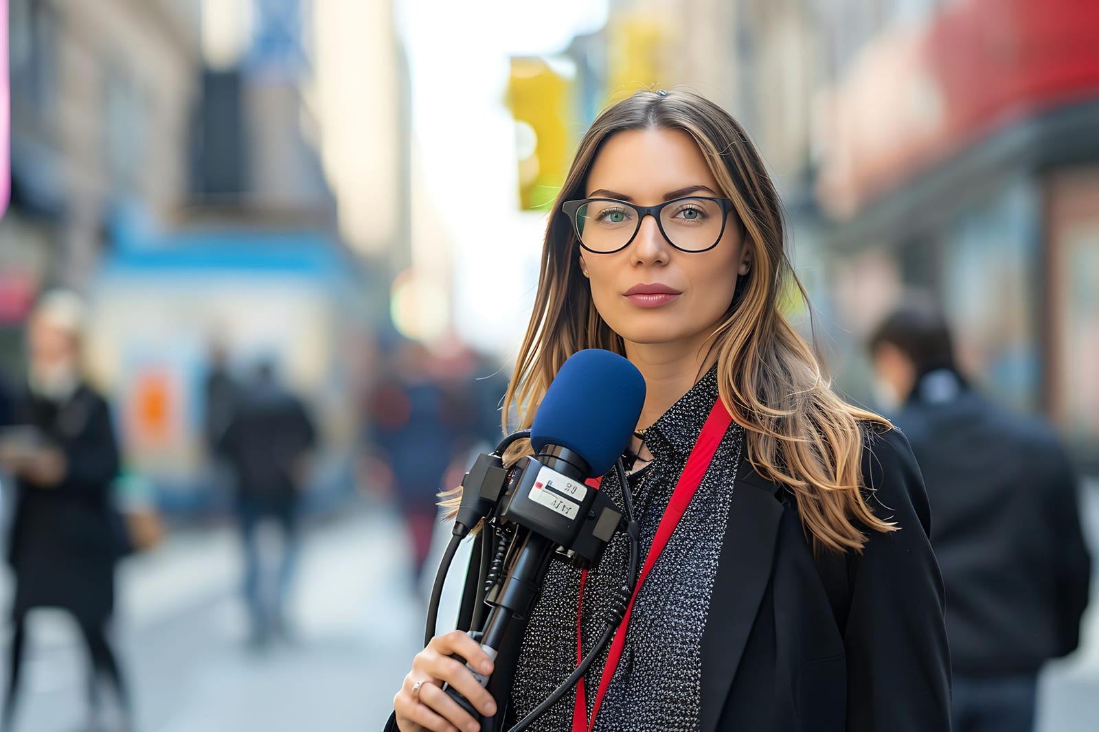 Reporter interviewing a resident on a west-end Ottawa street